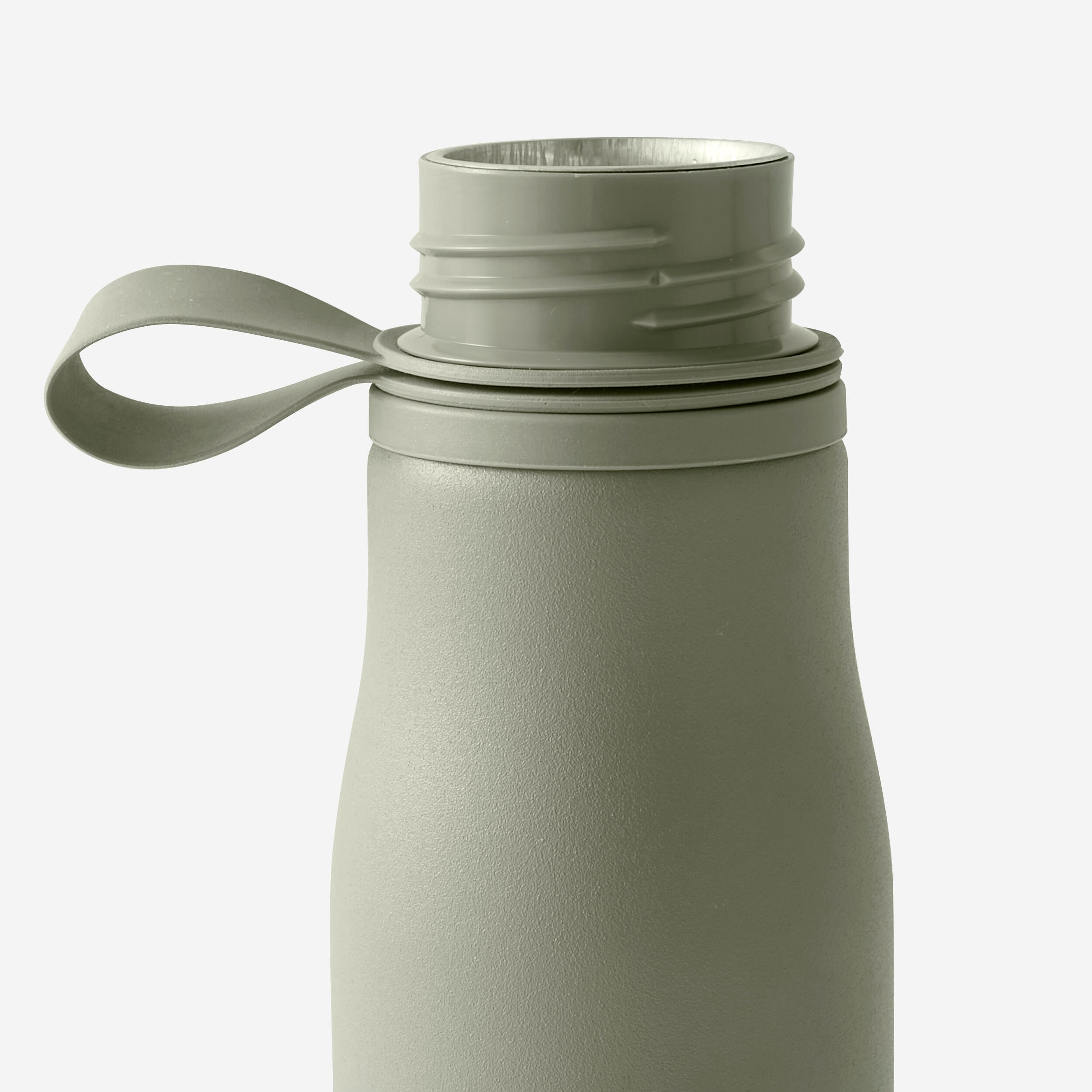 GARRAFA DE FITNESS EM ALUMÍNIO 750 ML CAQUI 3/4
