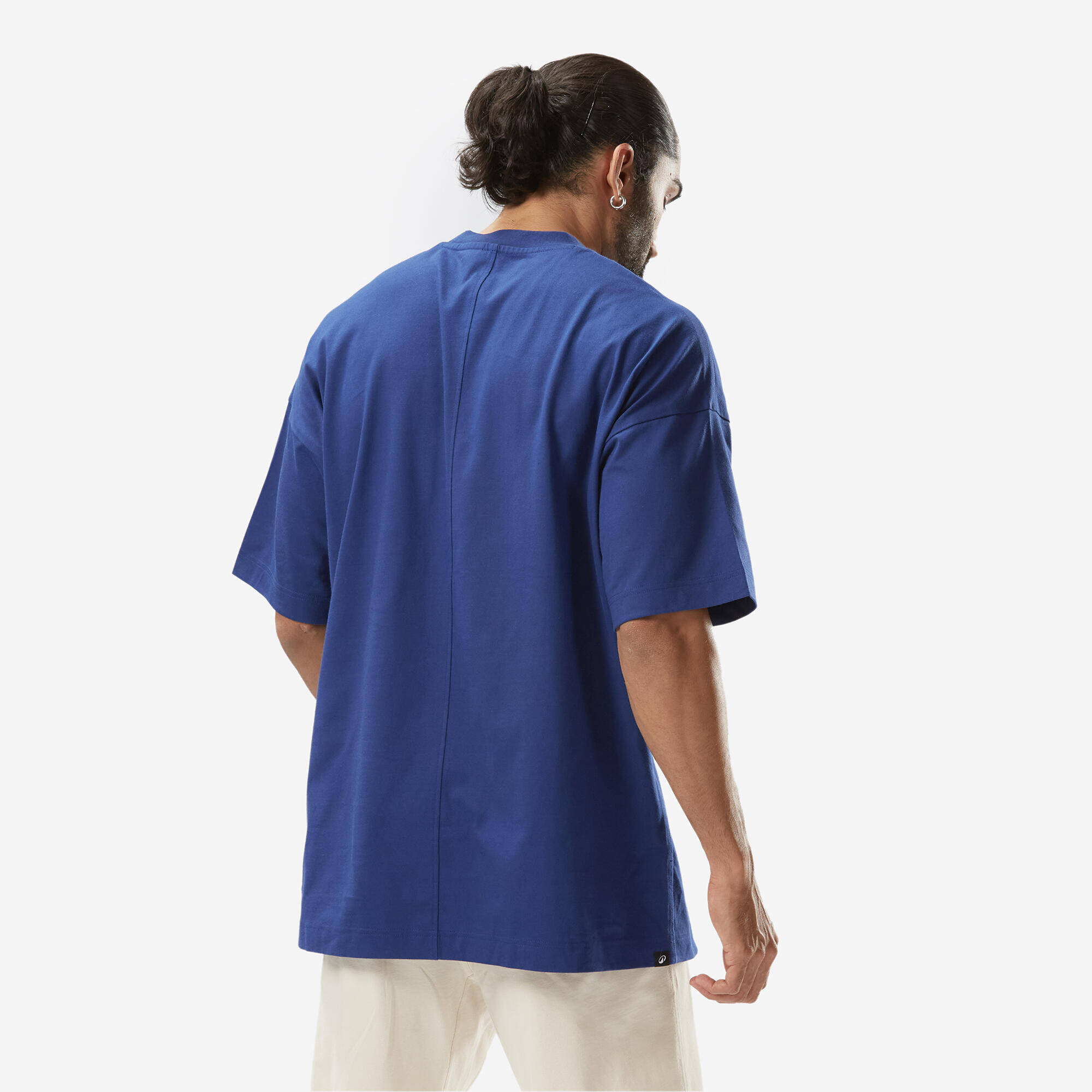 Men's Loose-Fit Fitness T-Shirt 520 - Ink Blue -  5