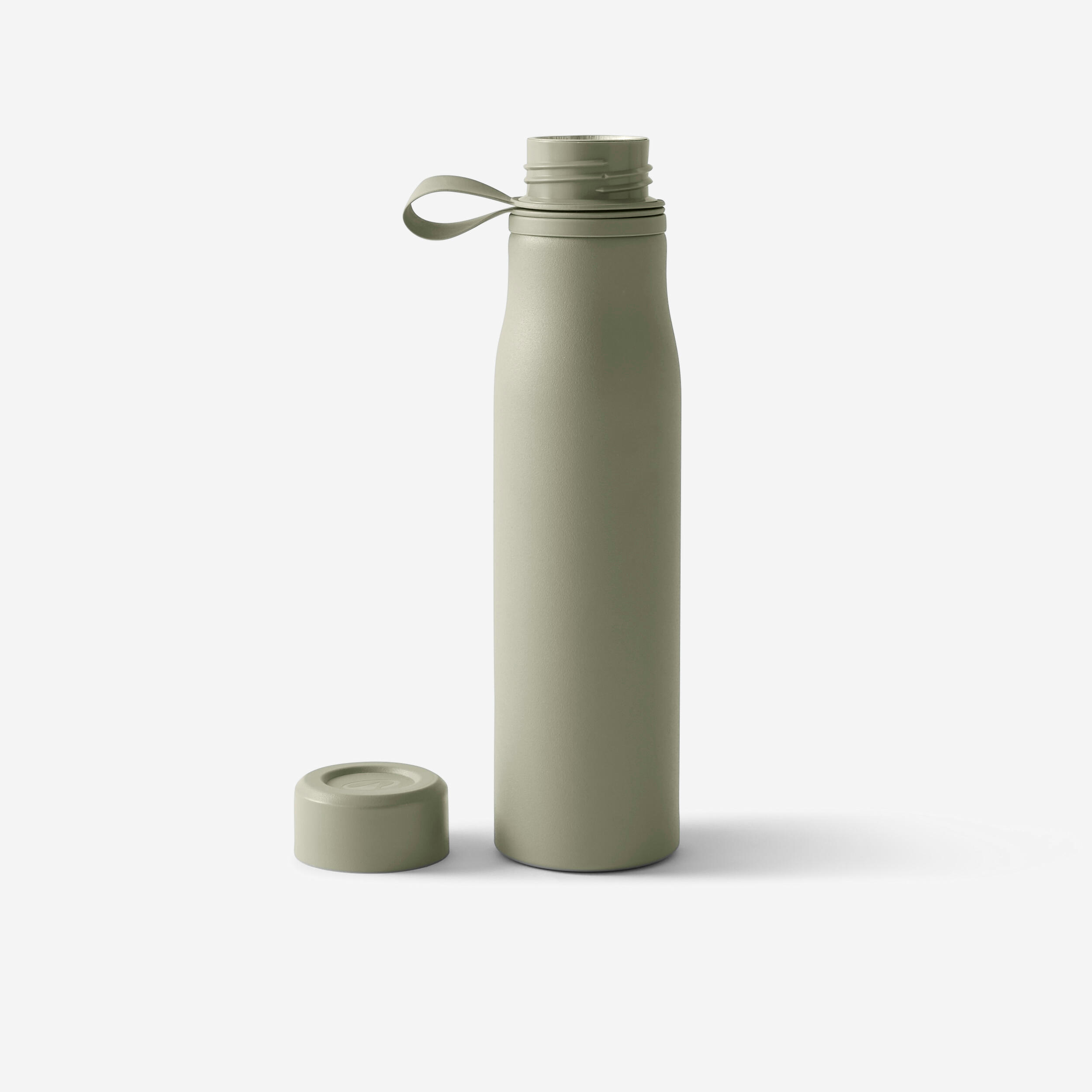 GARRAFA DE FITNESS EM ALUMÍNIO 750 ML CAQUI 2/4