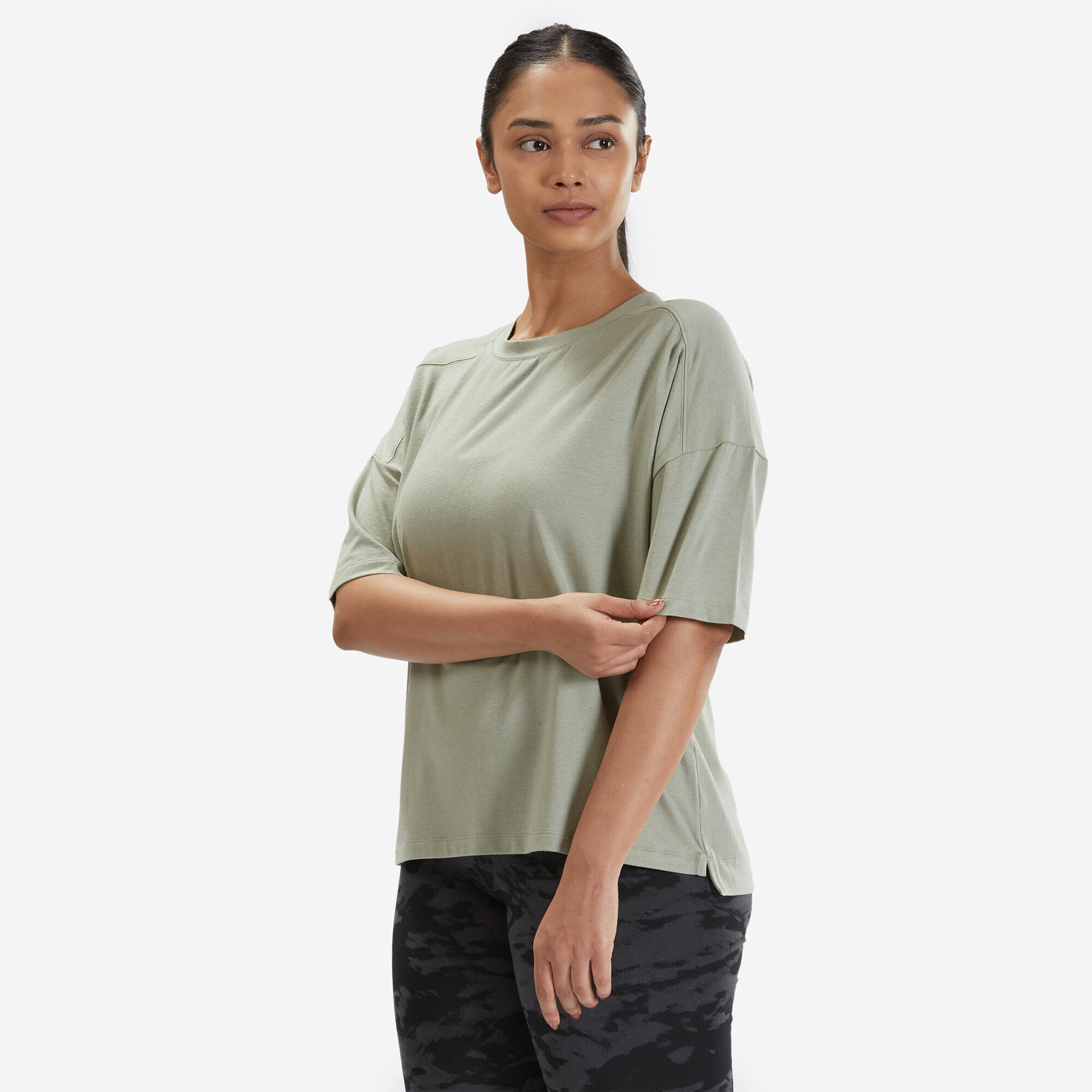 Loose T-Shirt 520 - Sage Grey -  5