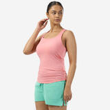 Women's Slim Round-Neck Fitness Tank Top - Bubblegum Pink