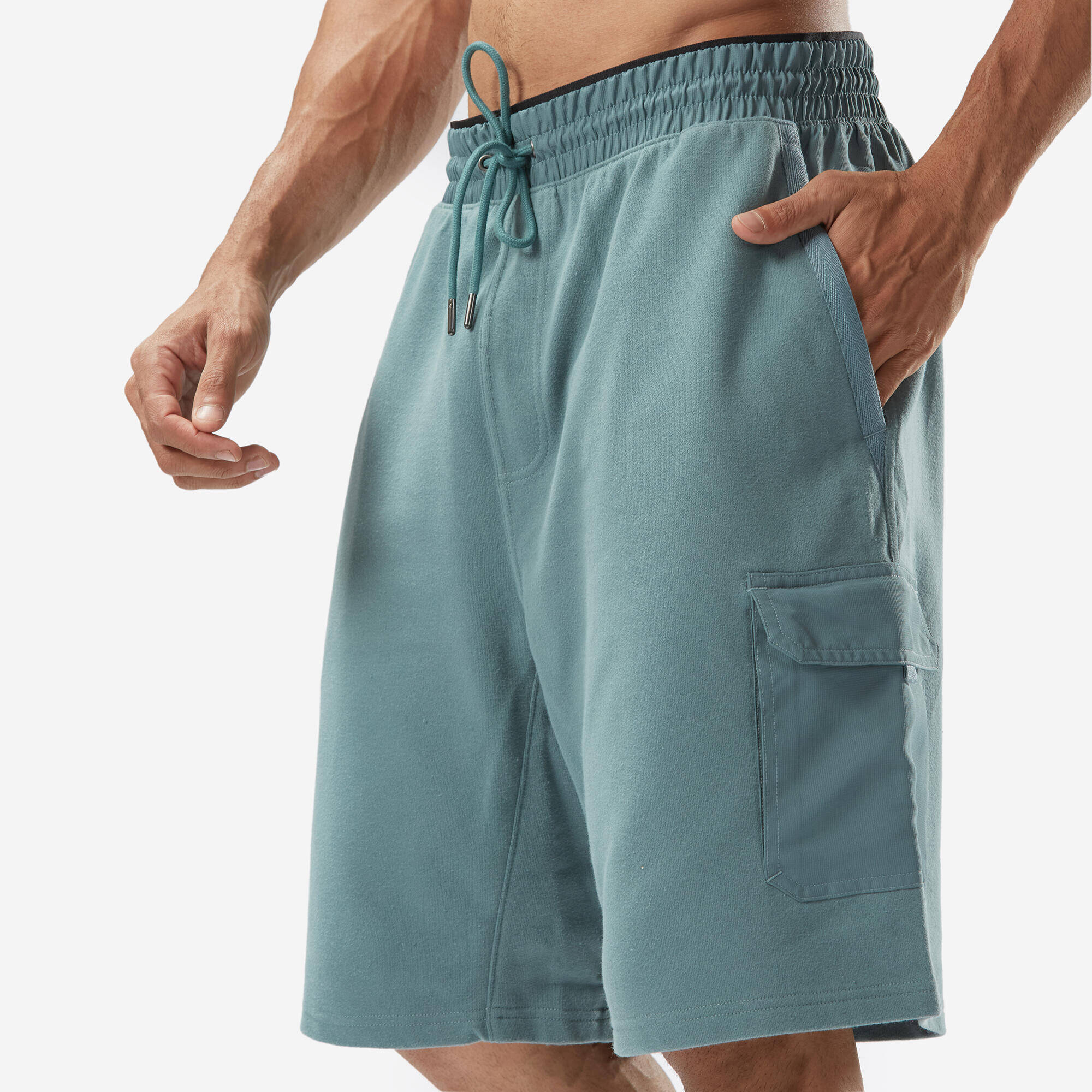 Men's Cargo Fitness Shorts 520 - Frozen Cedar -  3