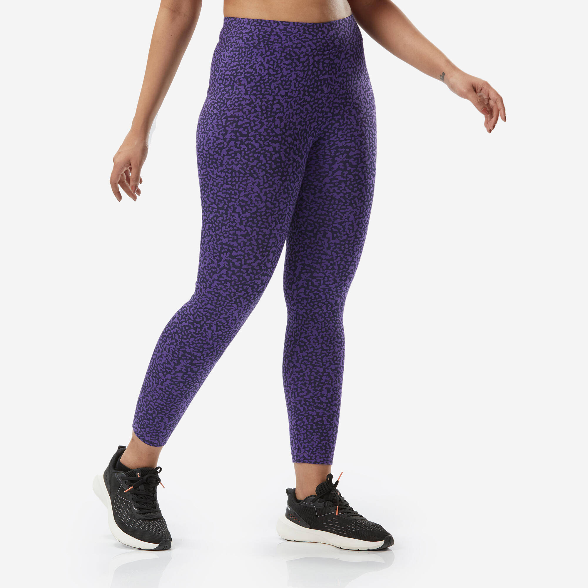 Women's Fitness 7/8 Leggings Fit+ 500 - Blue -  4