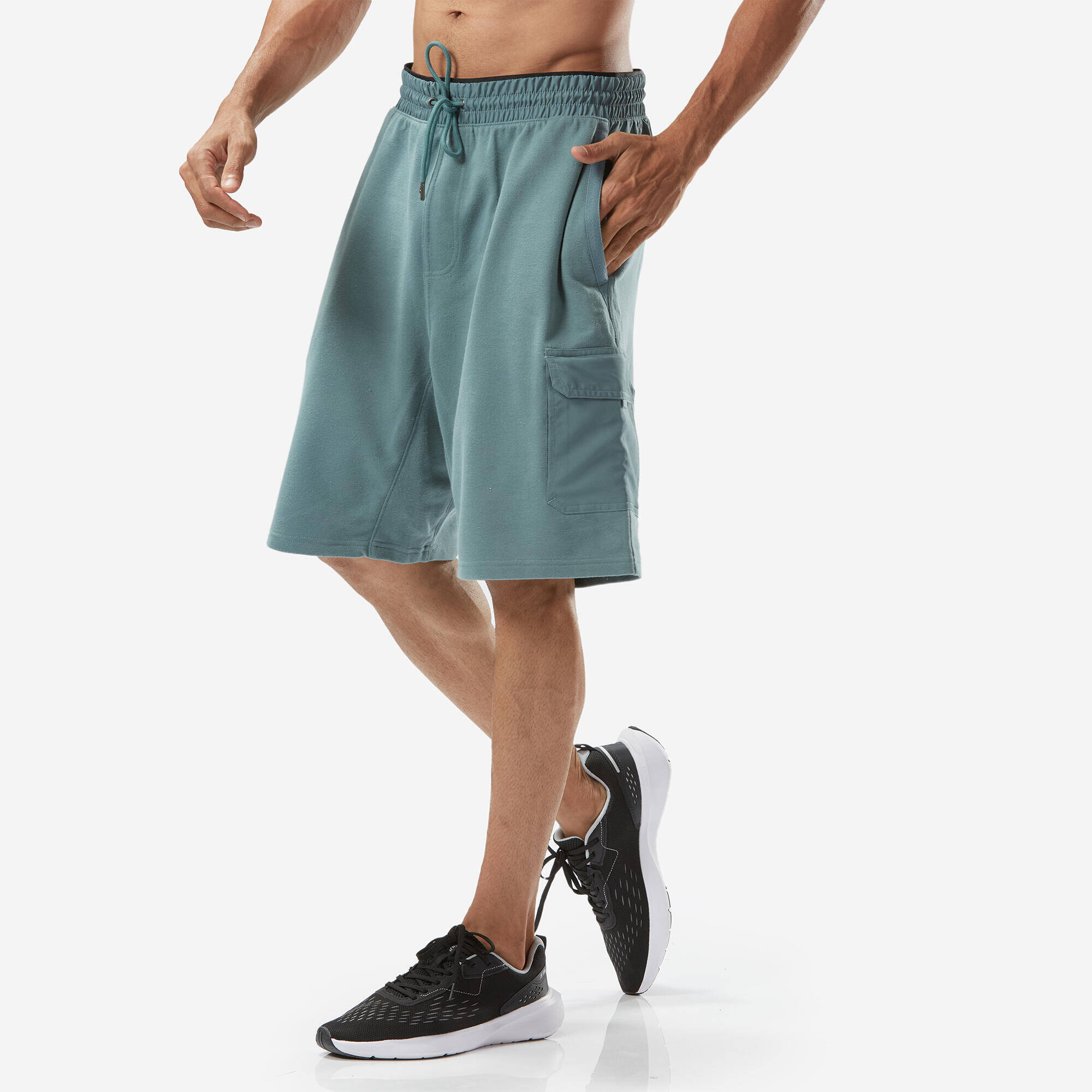 Men's Cargo Fitness Shorts 520 - Frozen Cedar -  2