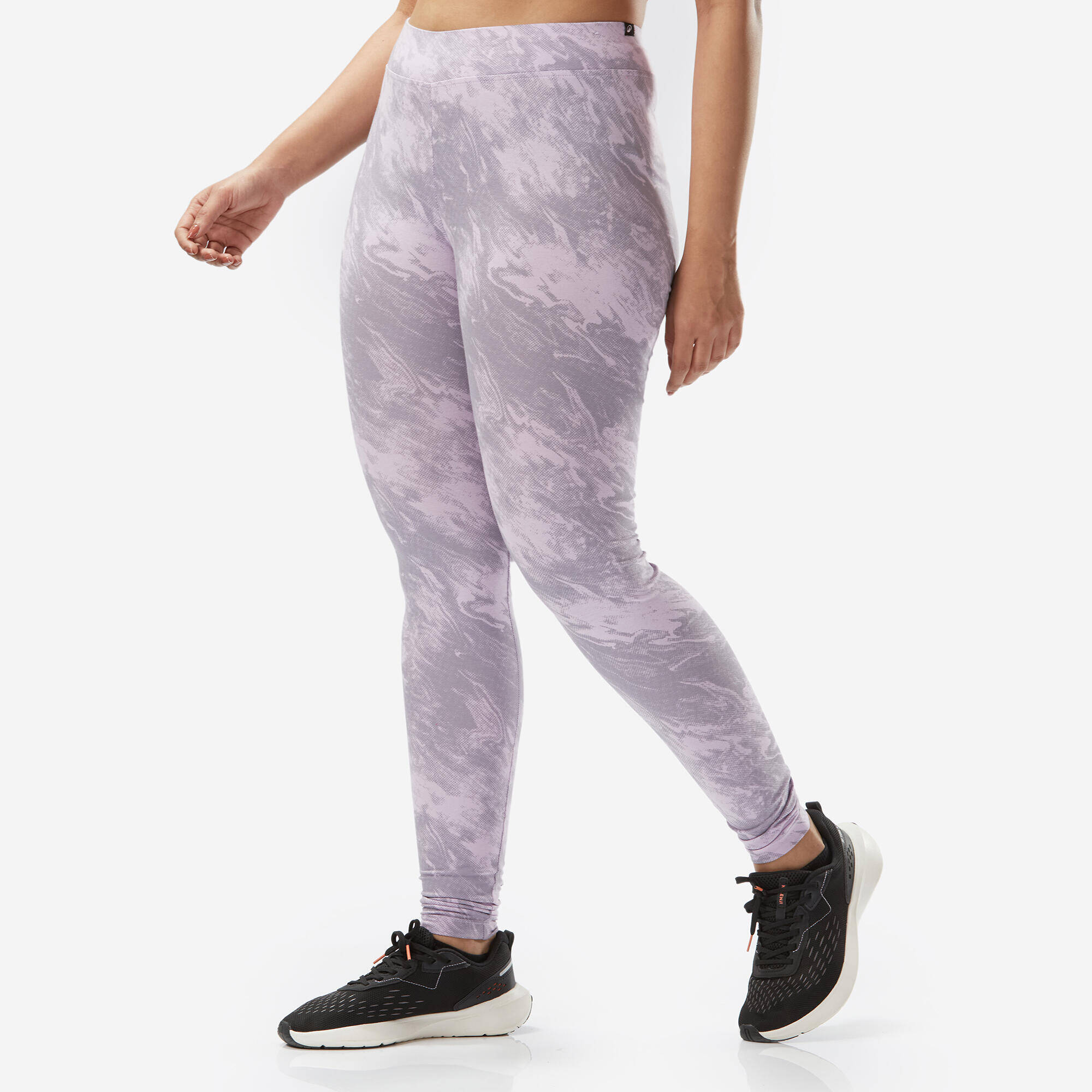 Women's Cotton Fitness Leggings - Purple -  5