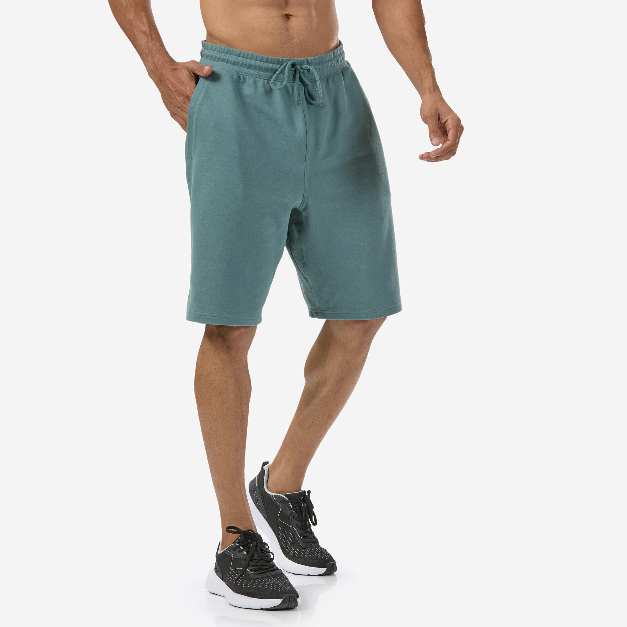 DOMYOS Men's Fitness Shorts - Frozen Cedar