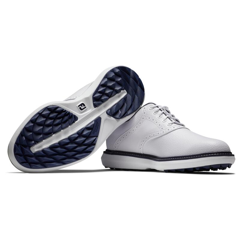 Golfschoenen voor heren Traditions zonder noppen wit