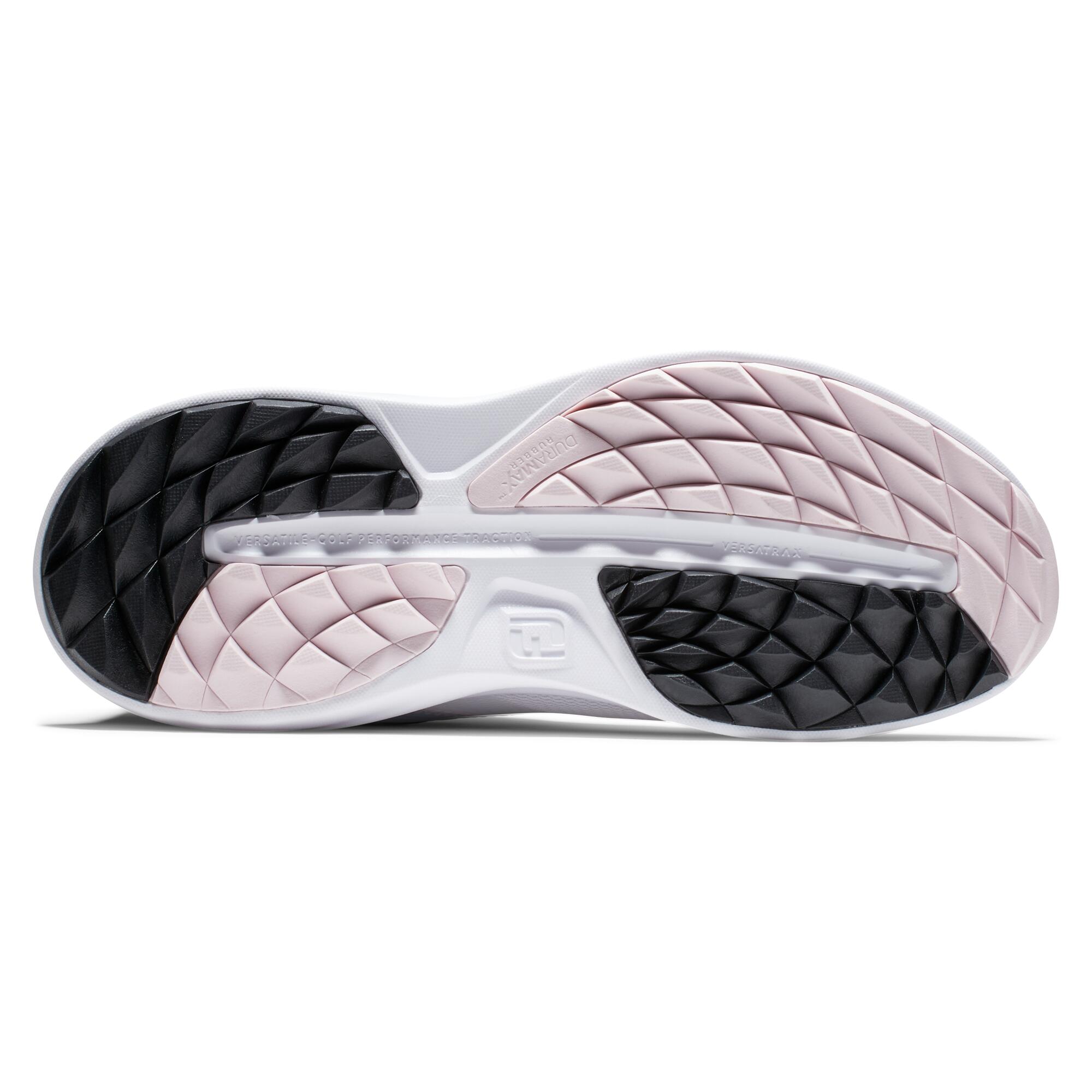 Women's breathable FOOTJOY FLEX golf shoes - white and black