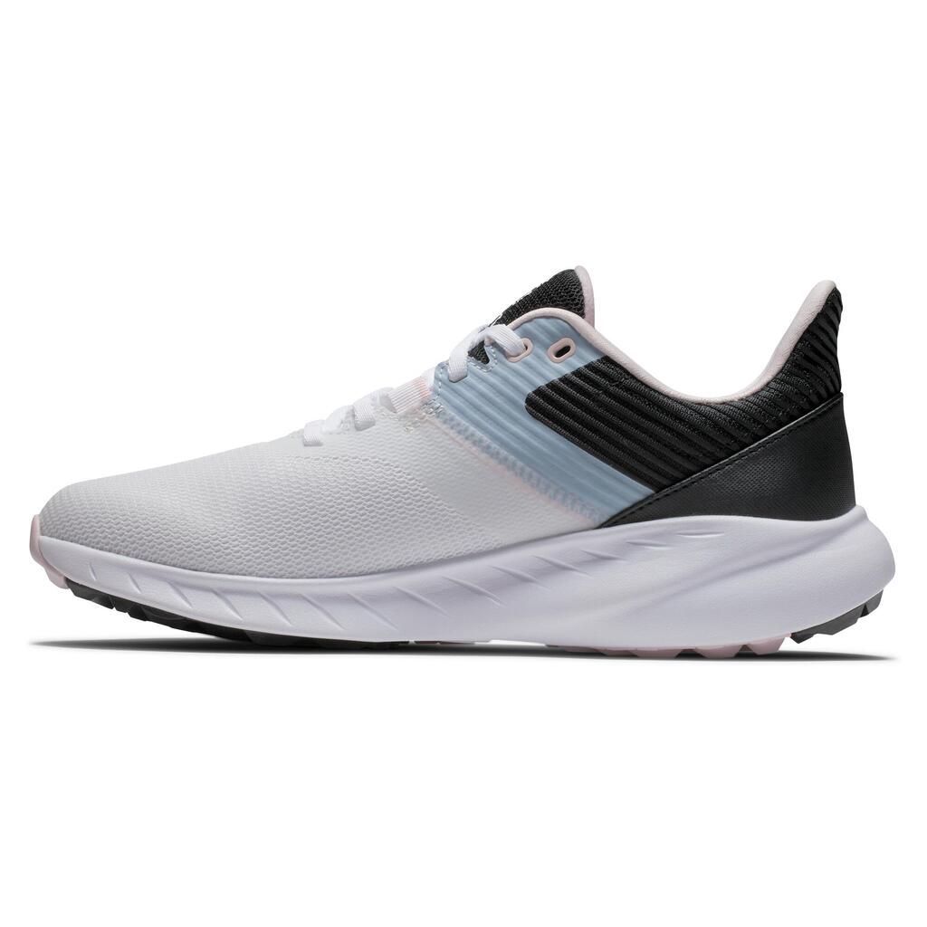 women's golf shoes breathable FOOTJOY FLEX - white and black