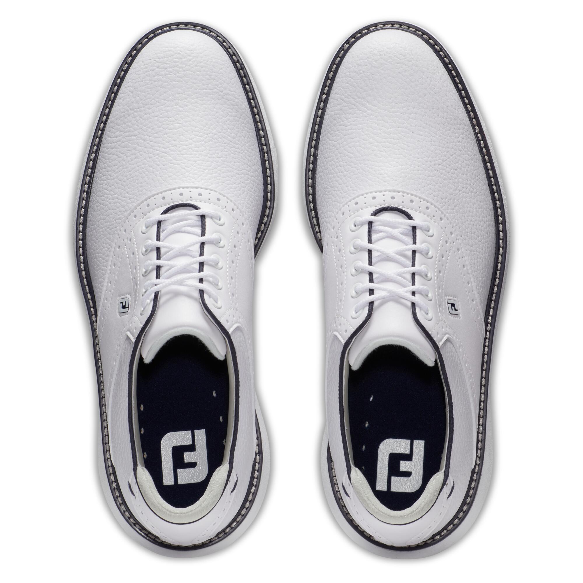 Chaussures golf Footjoy sans crampons Traditions Homme blanc