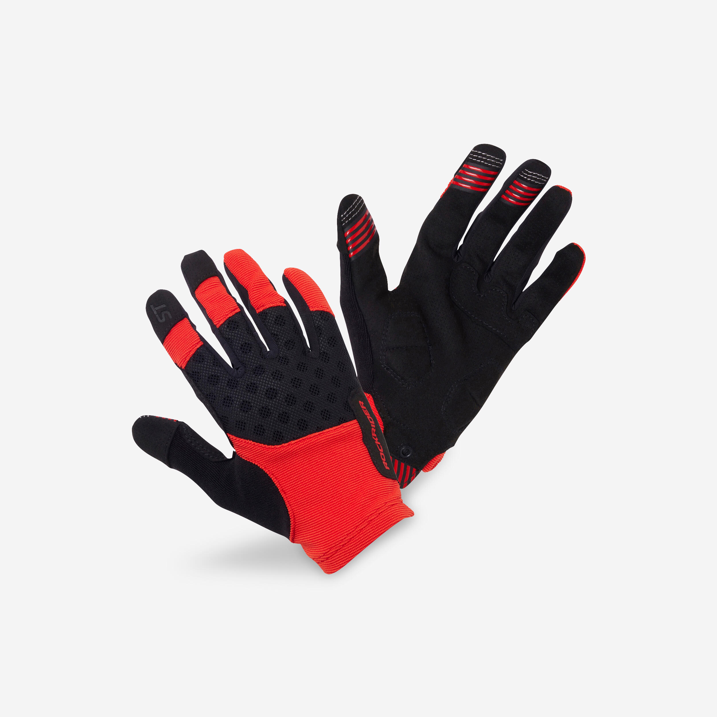 ROCKRIDER Mountain Biking Gloves ST 500 - Red