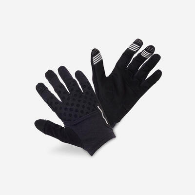 Guantes ciclismo mtb largos verano Rockrider St 500 rojos