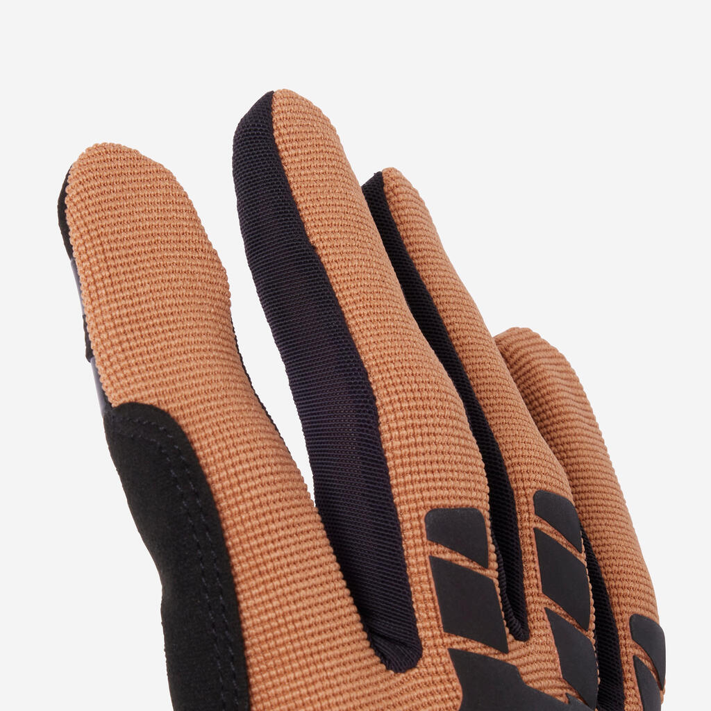 GUANTES CICLISMO MTB EXP 500 CAFÉ