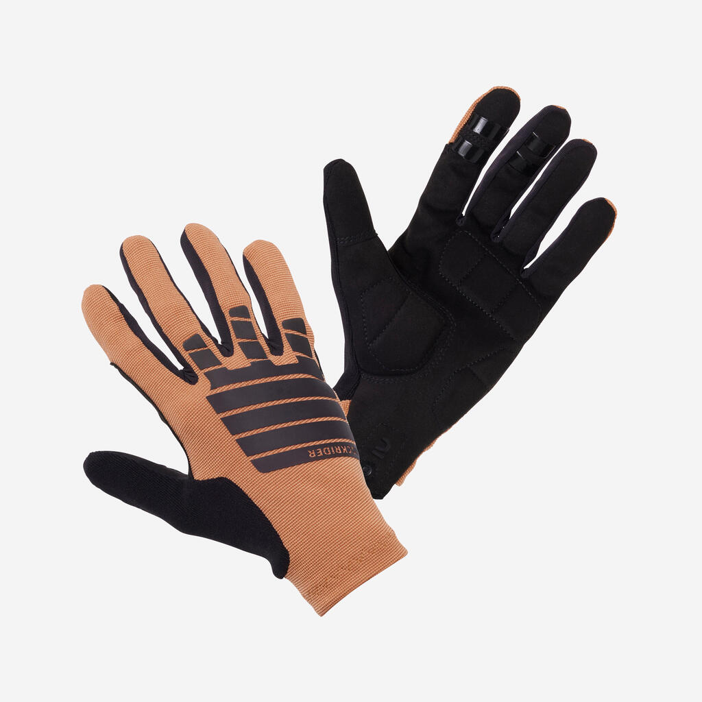 GUANTES CICLISMO MTB EXP 500 CAFÉ