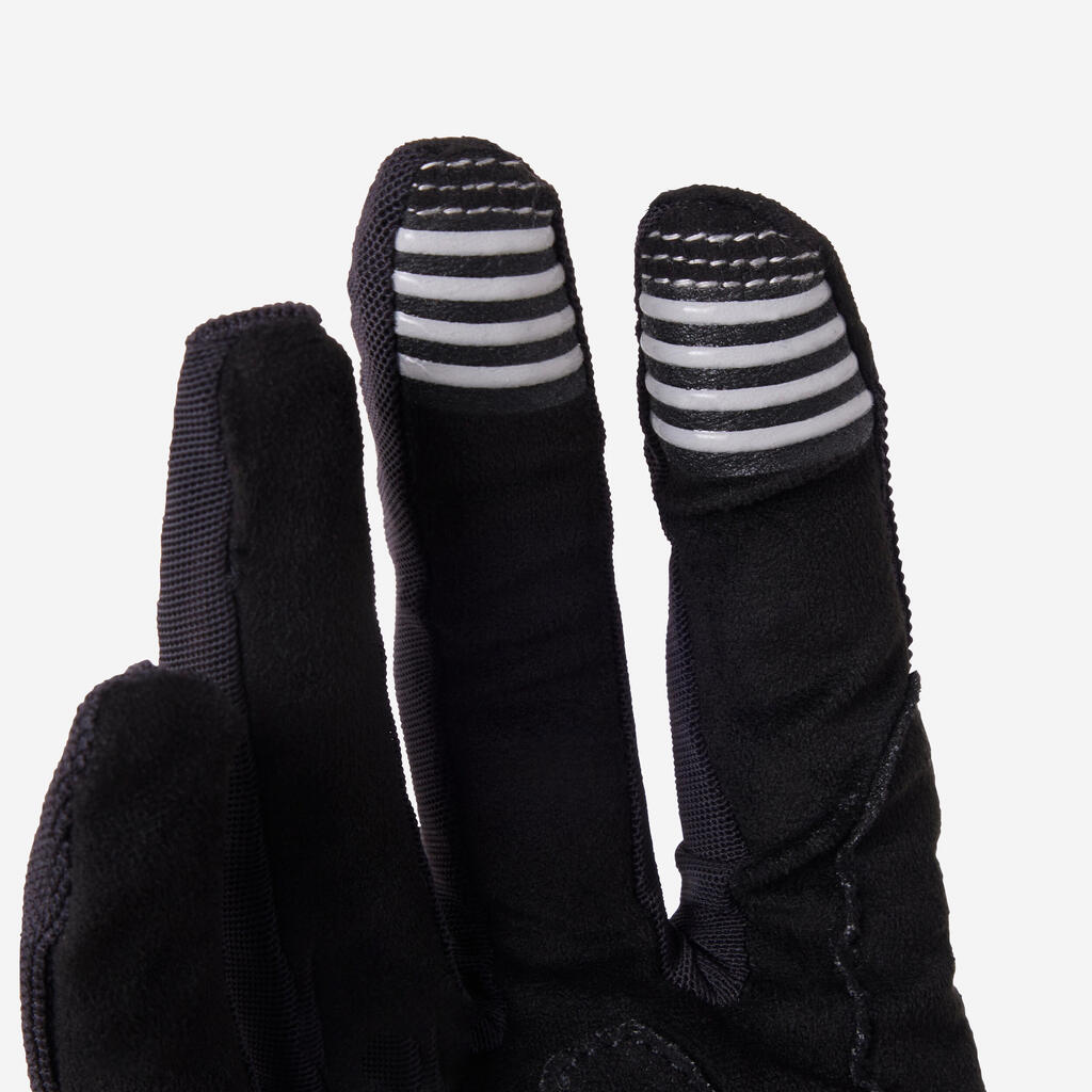 Γάντια για ποδήλατο βουνού ST 100 - Μαύρο