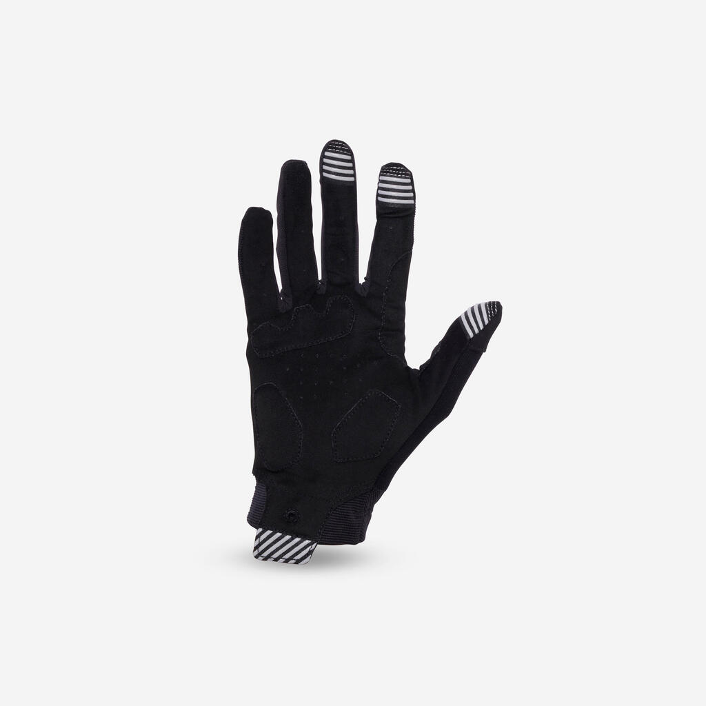 GUANTES CICLISMO MTB ST 100 NEGRO