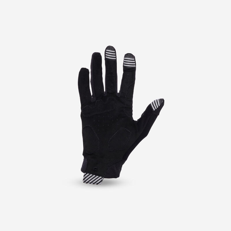 ST 100 Mountain Bike Gloves Black ROCKRIDER Decathlon