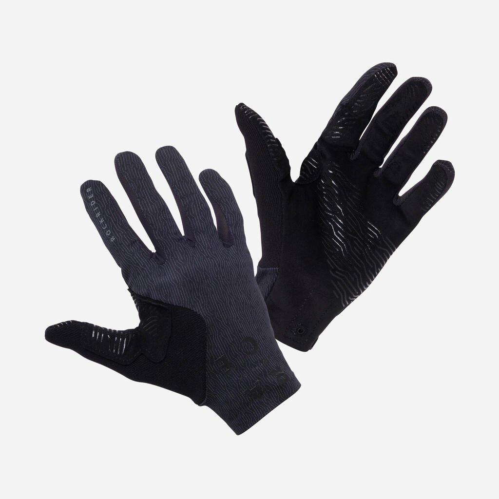 GUANTES CICLISMO MTB RACE NEGRO ANTIDESLIZANTES