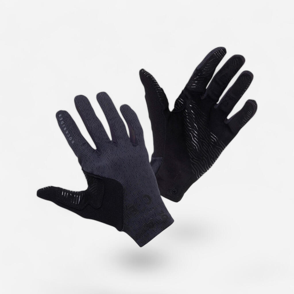Guantes Bicicleta de montaña RACE agarre negro