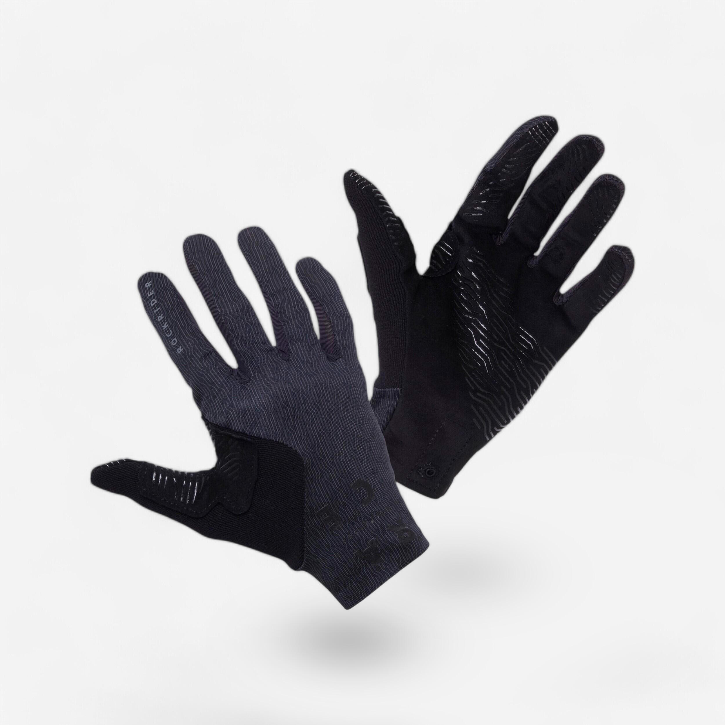 Rockrider - Gants Vtt Race Grip Noir - Gants - Velos Et Equipements Vtt - Noir - 36 Xs - Decathlon