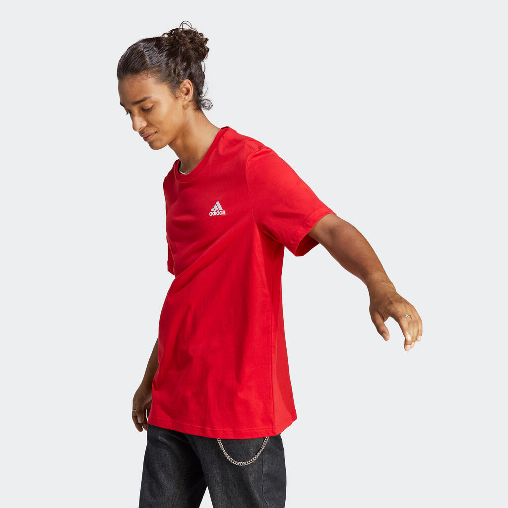 Pánske tričko na fitnes Soft Training červené