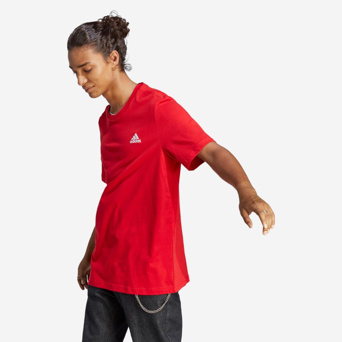 T-SHIRT DE FITNESS SOFT TRAINING ADIDAS HOMME ROUGE