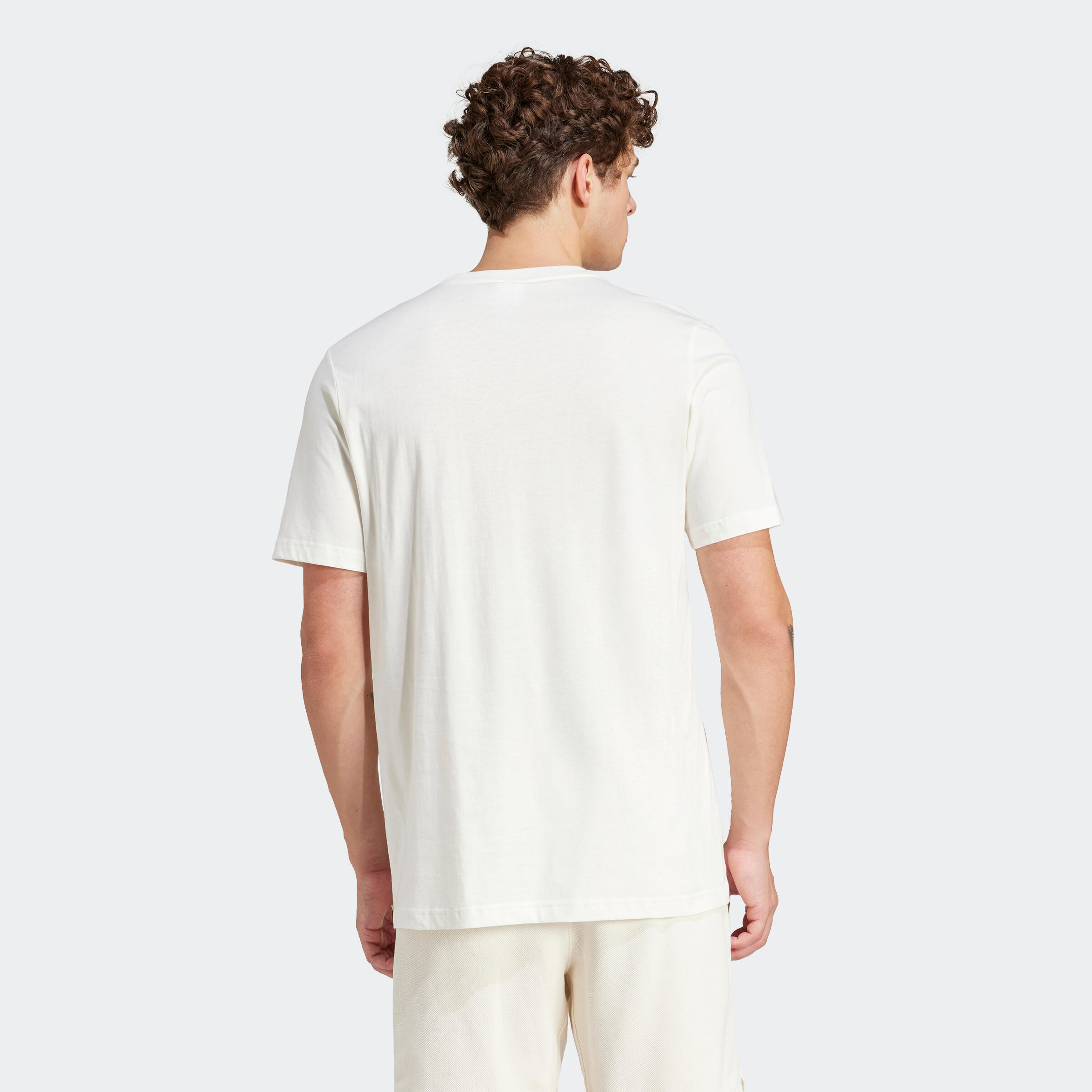Segunda vida - Camiseta Fitness Soft Training Adidas OFF White Hombre 2/5