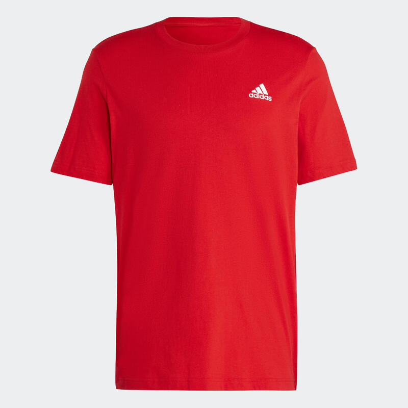 T-SHIRT DE FITNESS SOFT TRAINING ADIDAS HOMME ROUGE