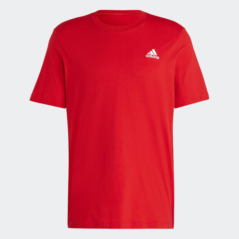 T-shirt voor fitness en soft training heren rood