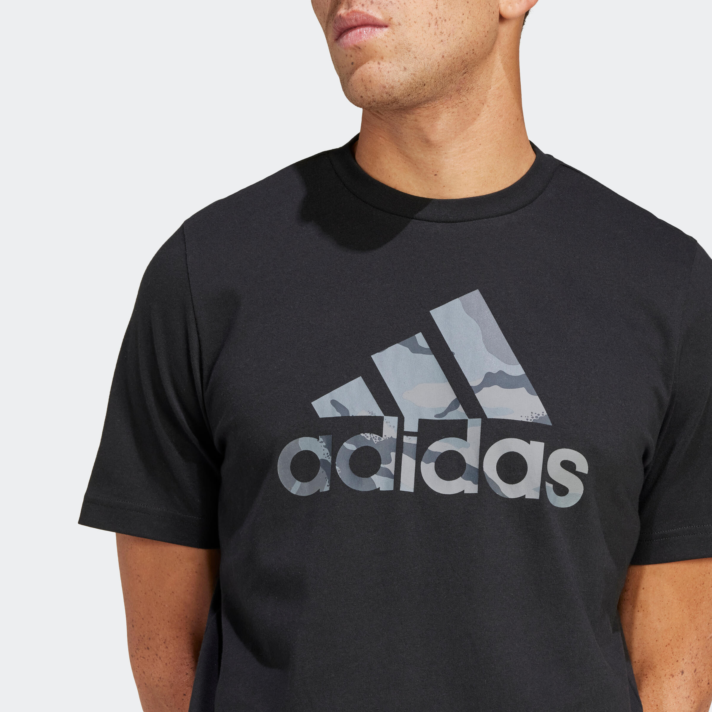 Koszulka z krótkim rękawem męska ADIDAS Gym & Pilates 3/8