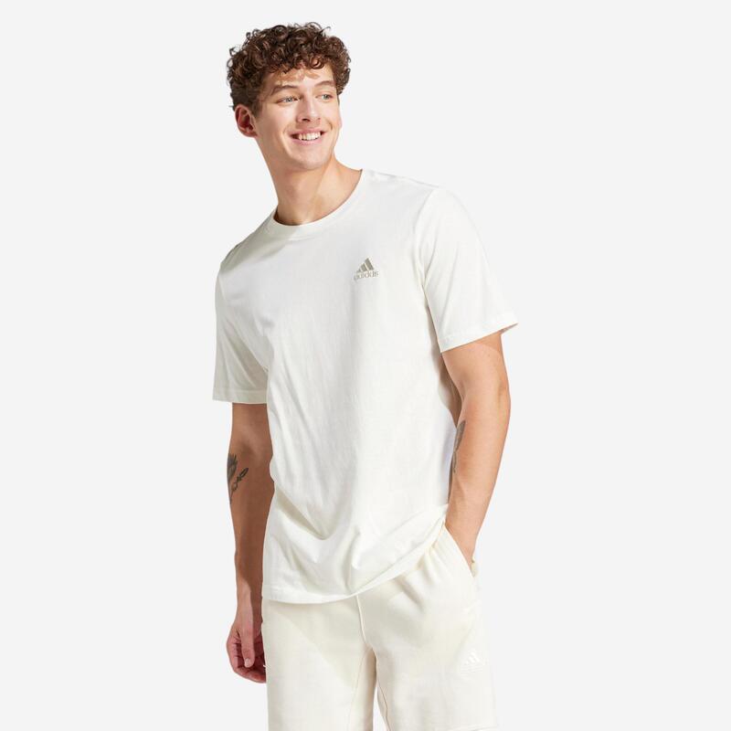 Camiseta Fitness Soft Training Adidas OFF White Hombre