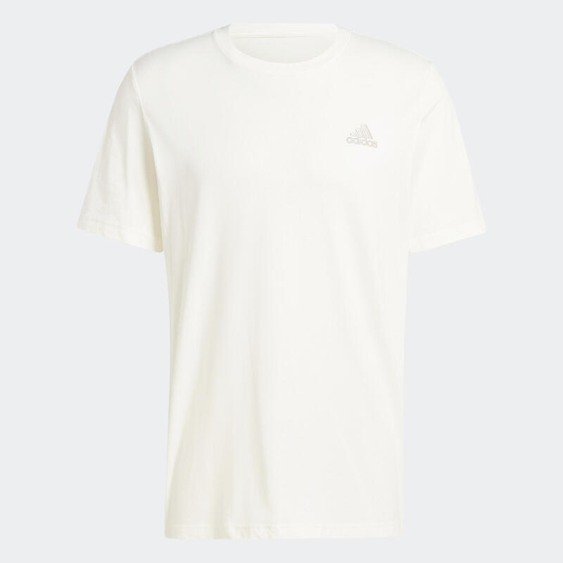 Camiseta Fitness Soft Training Adidas OFF White Hombre