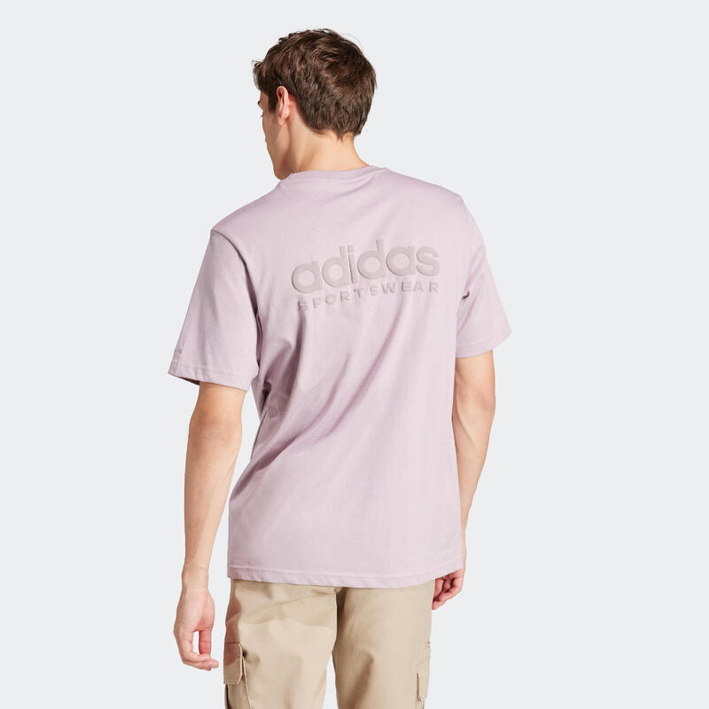 T-shirt ADIDAS uomo palestra regular fit 100% cotone viola