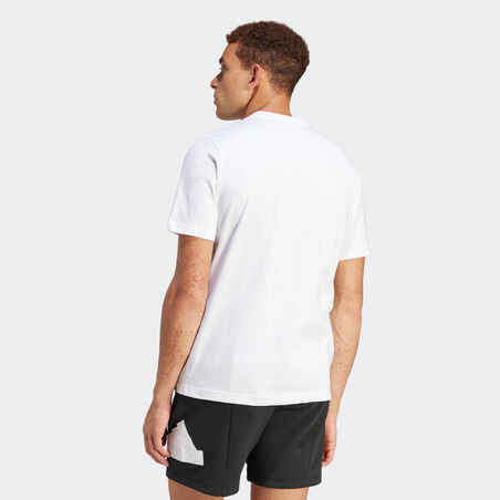 Men's Low-Impact Fitness Camo T-Shirt - White