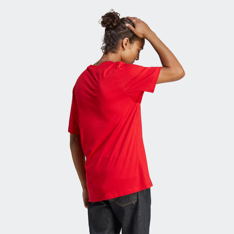 T-shirt uomo fitness ADIDAS regular rossa