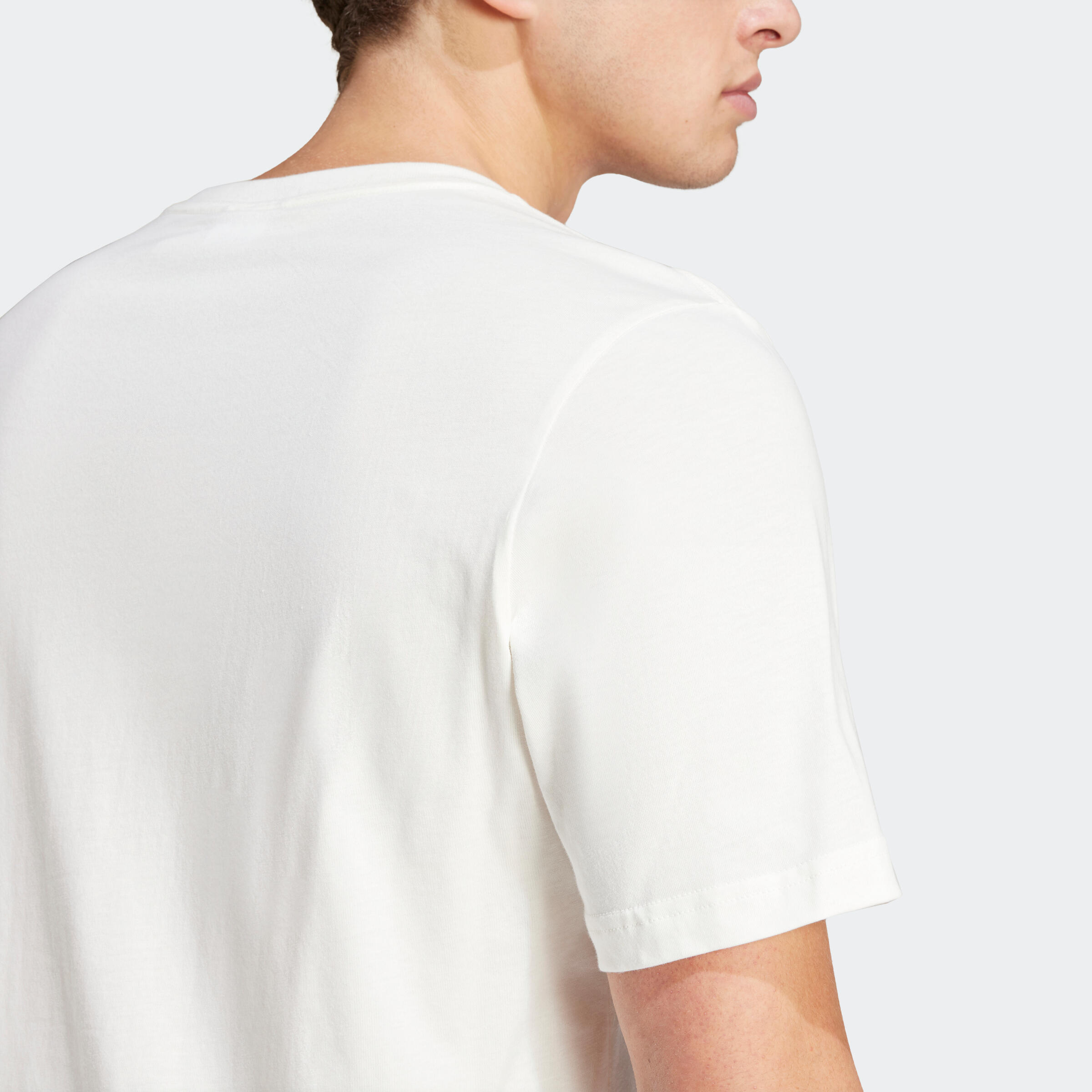 Segunda vida - Camiseta Fitness Soft Training Adidas OFF White Hombre 4/5