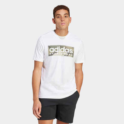 
      Men's Low-Impact Fitness Camo T-Shirt - White
  