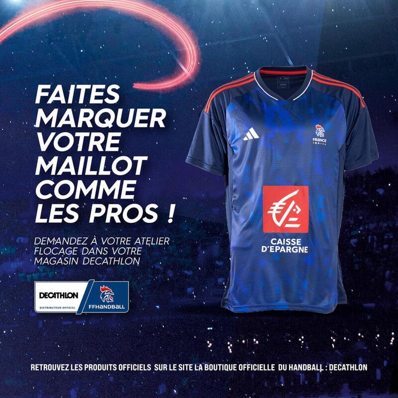 Maillot handball équipe de France masculine coupe homme - Maillot officiel 2024