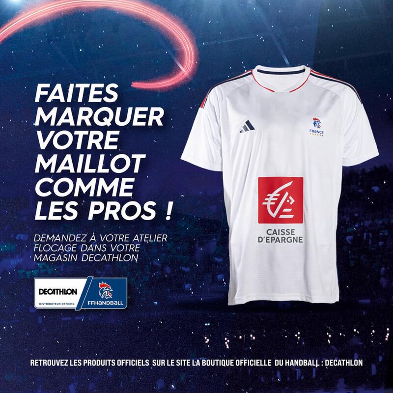 Maillot handball équipe de France masculine - Maillot officiel 2023 blanc