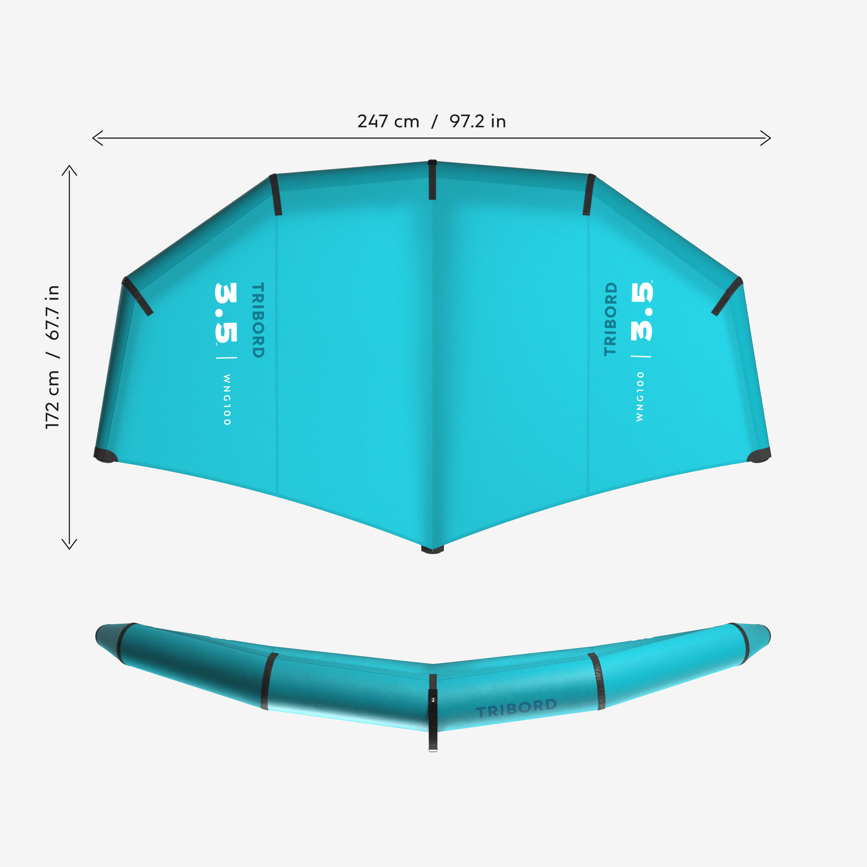 Wing voor wingfoil WNG 100 3,5 m² 4/7