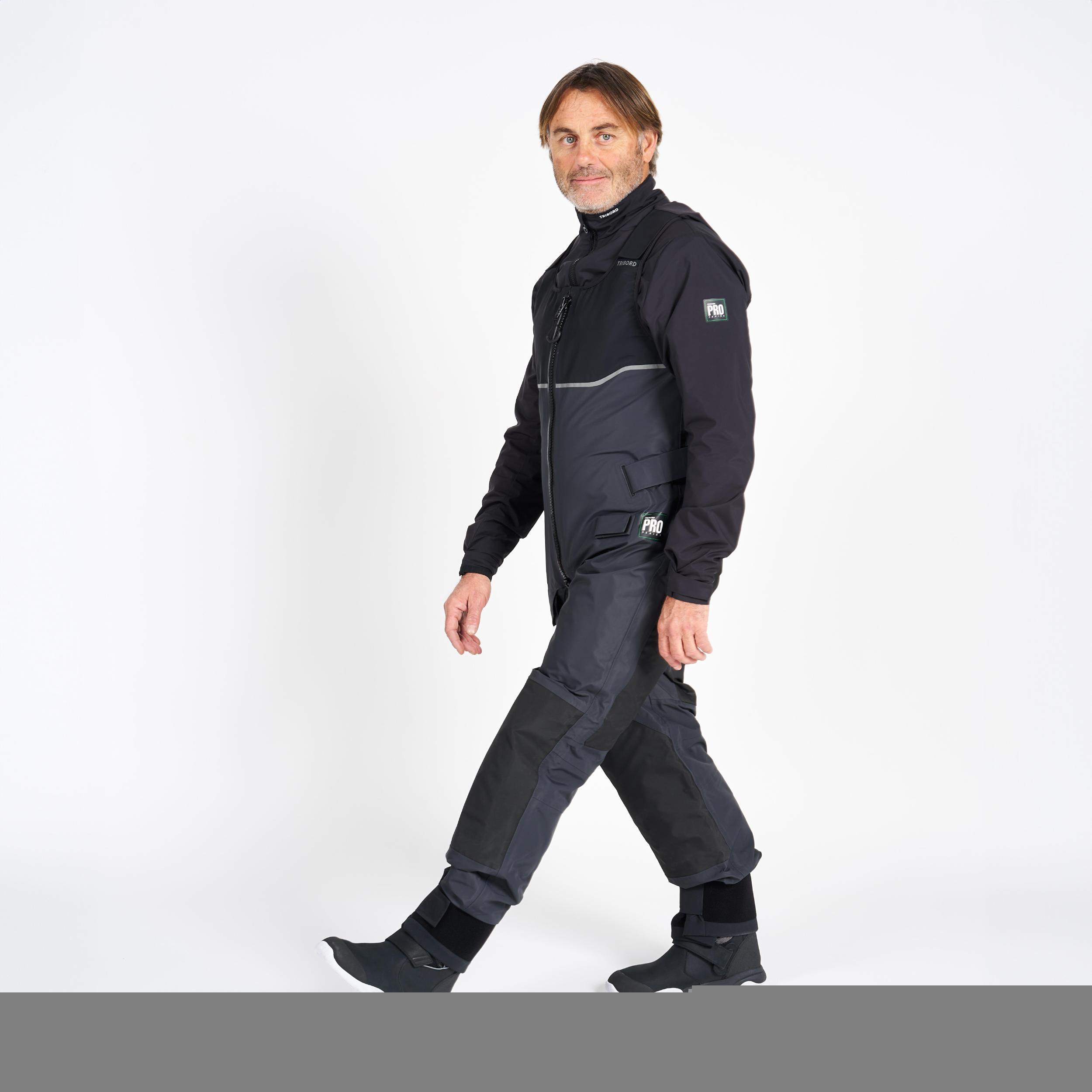 Chaqueta Vela Offshore Pro Series Hombre Gris Carbono Lana Merina Forro 2/49