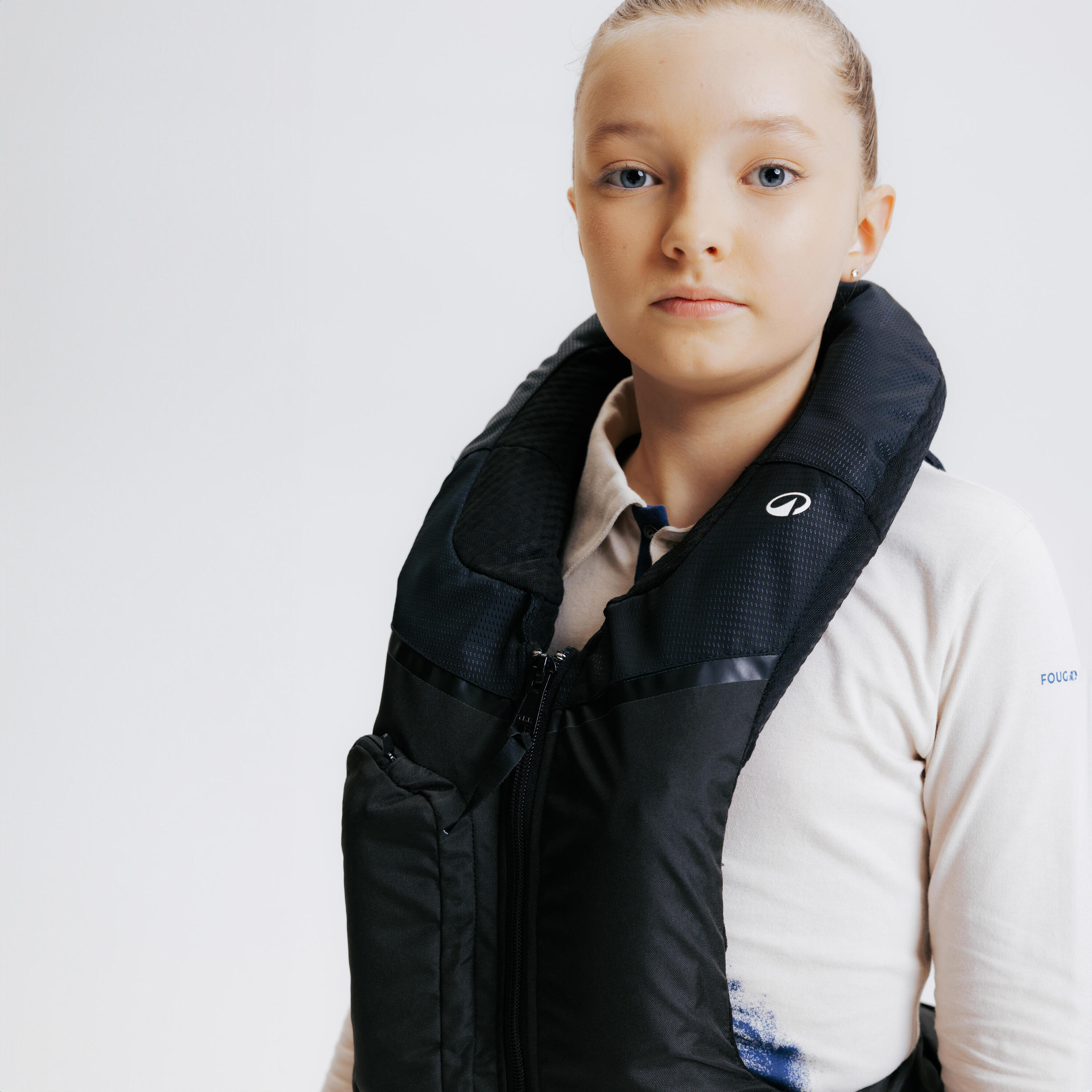 Gilet de protection Airbag équitation Junior Noir 16/46