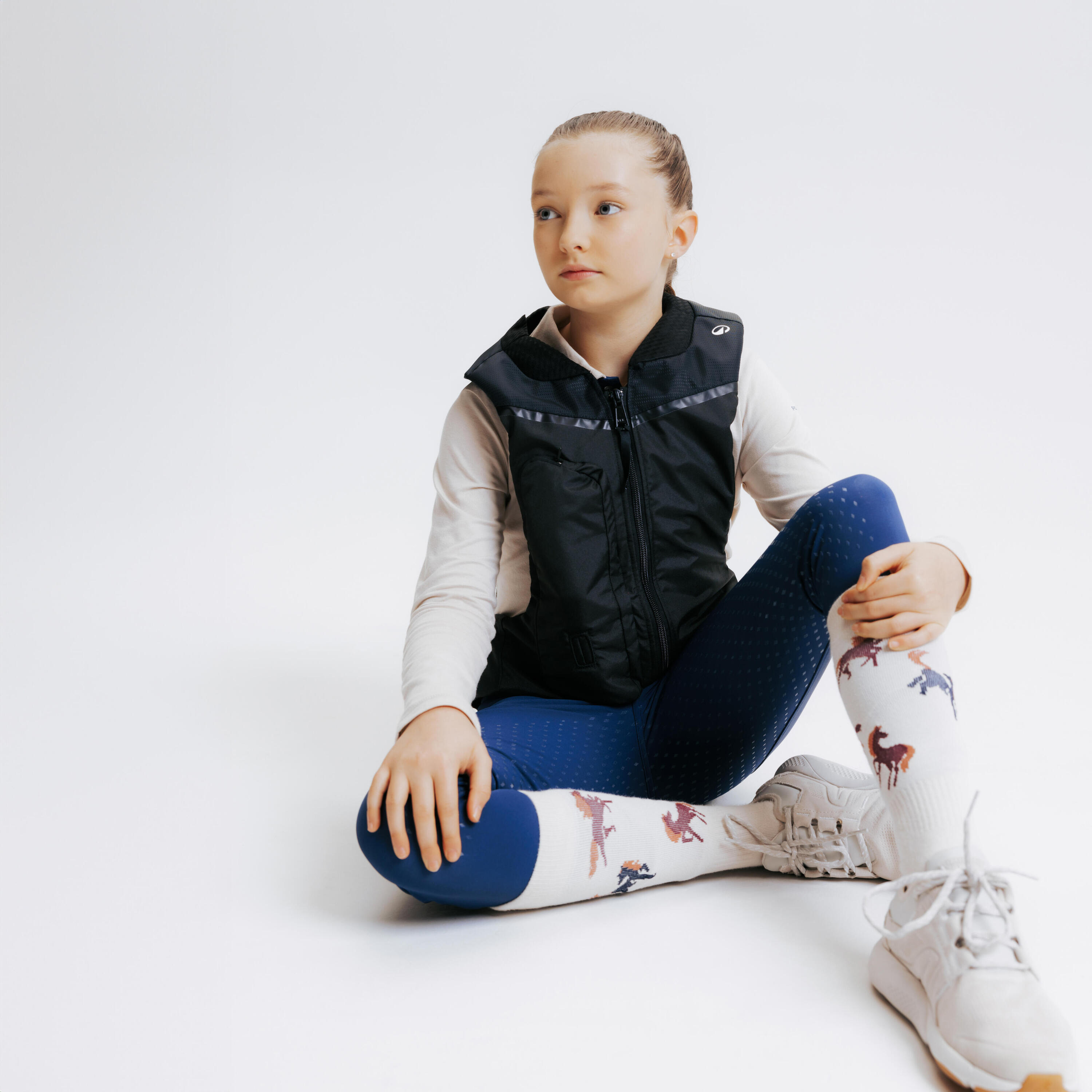Heerben Gilet Airbag Équestre Pour Enfants, Réglable Facile