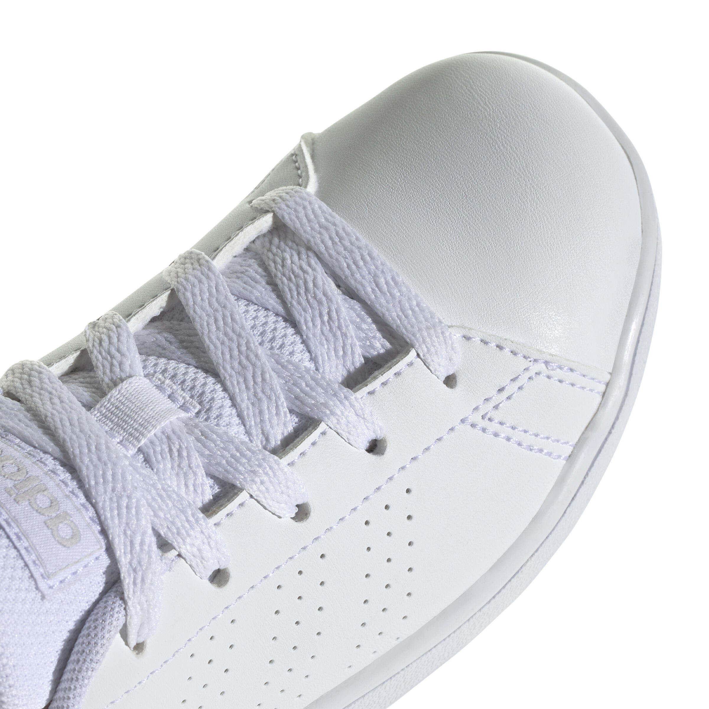 Gebraucht - ADIDAS Sportschuhe Schnürsenkel - Advantage weiss  2/8