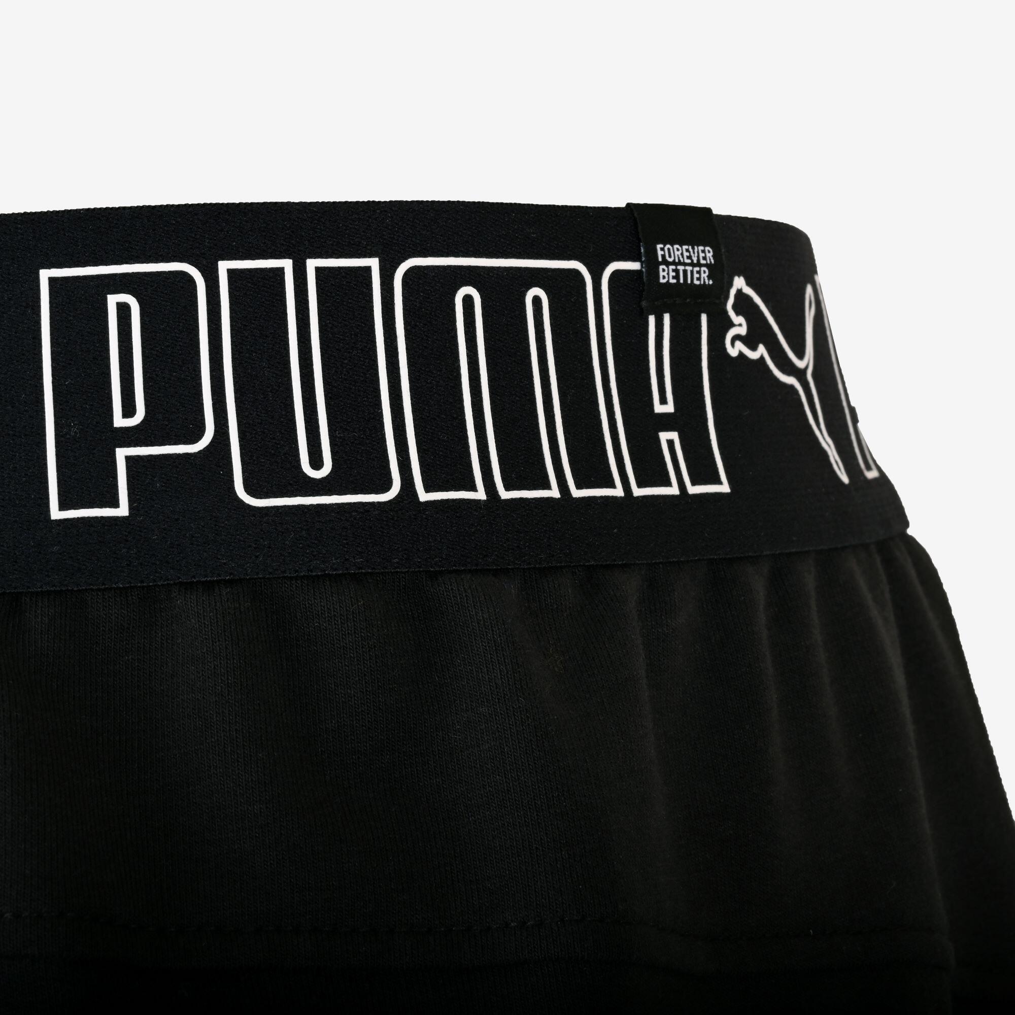 Pantaloncini uomo palestra Puma regular misto cotone neri 4/5