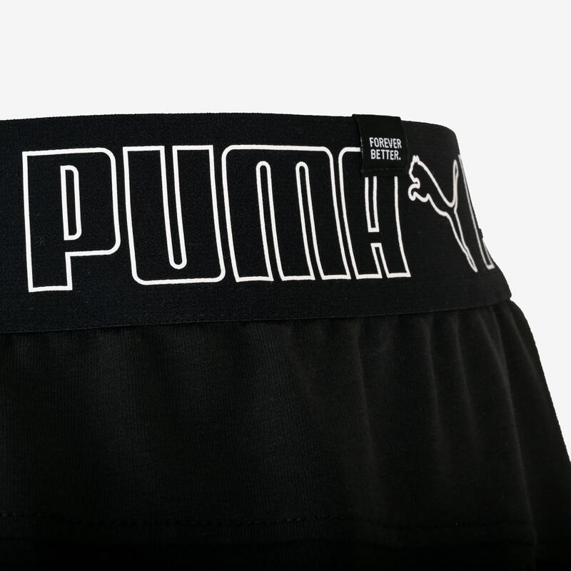 Pantaloncini uomo palestra Puma regular misto cotone neri