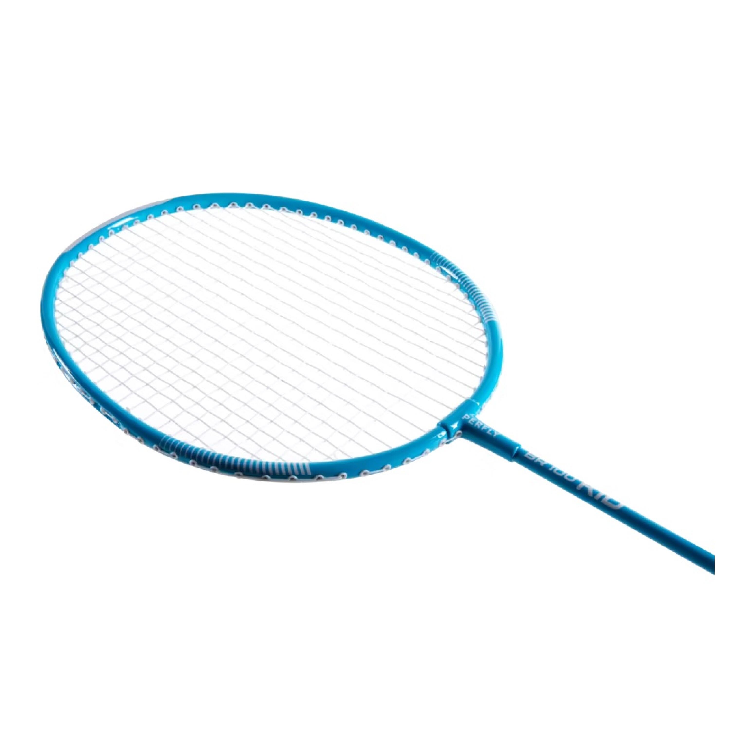 Kids Badminton Racket 85g Aluminium BR100 Blue