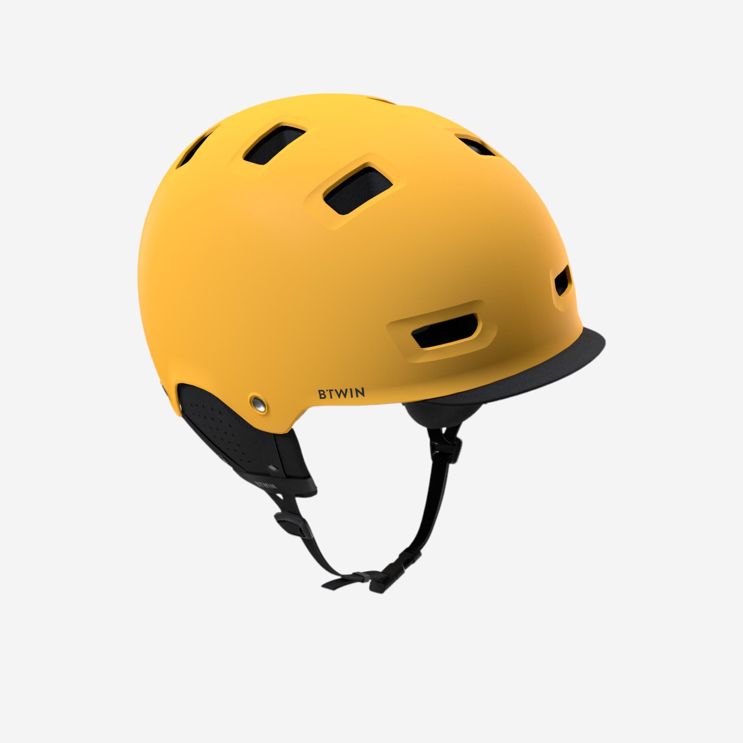 City bike bowl helmet - yellow