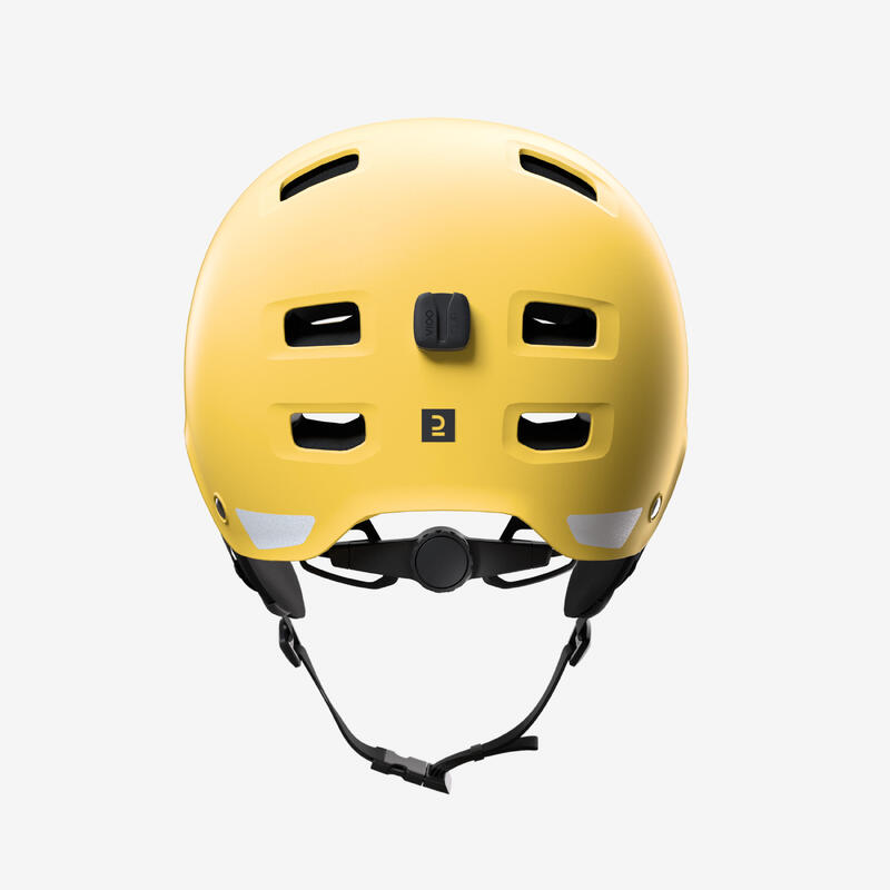 Casque bol vélo ville - jaune