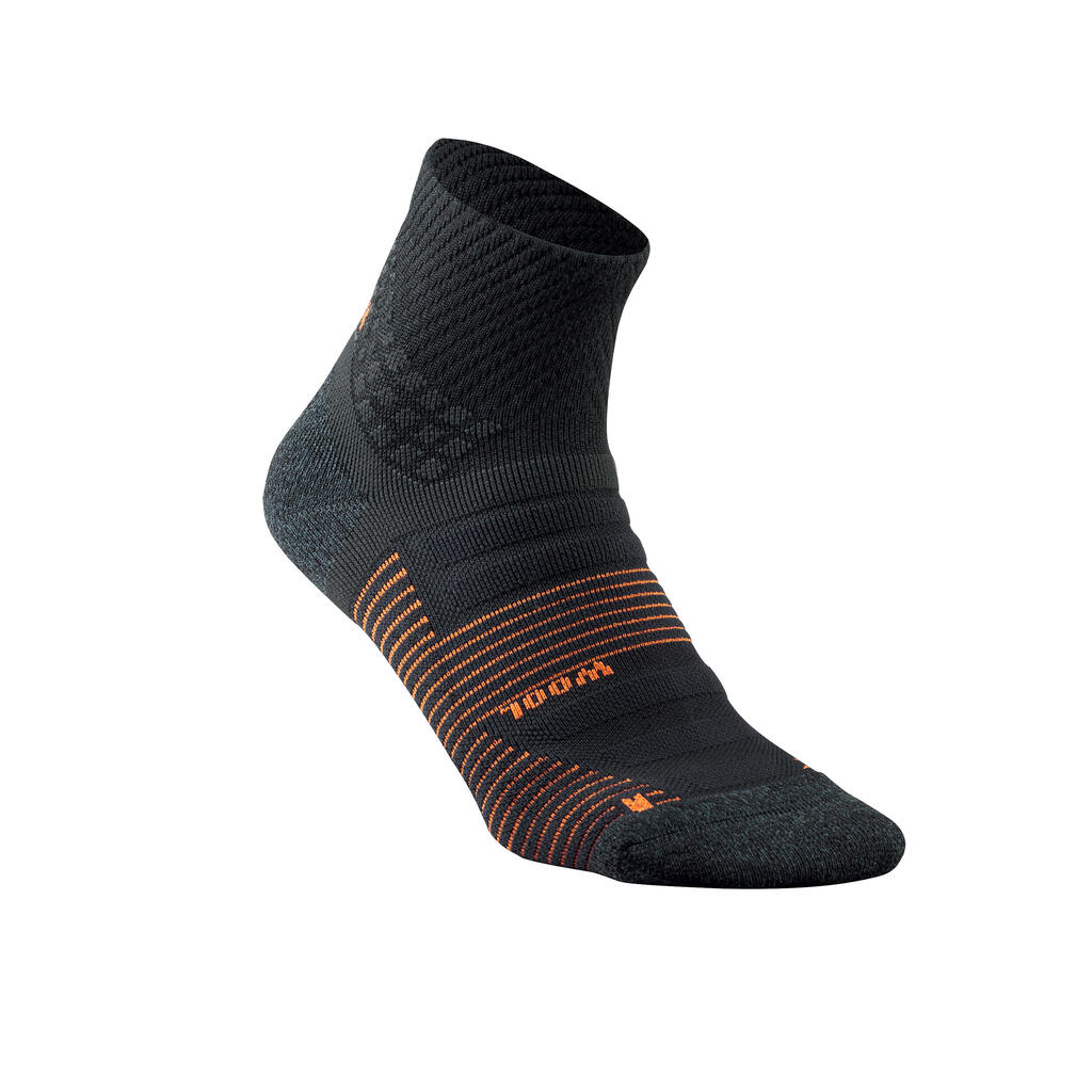 Chaussettes randonnée - hike 900 mid noire - lot de 2 paires